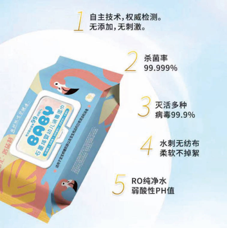 Zhonghui Lobit. Infant and young child disinfectant wet wipes